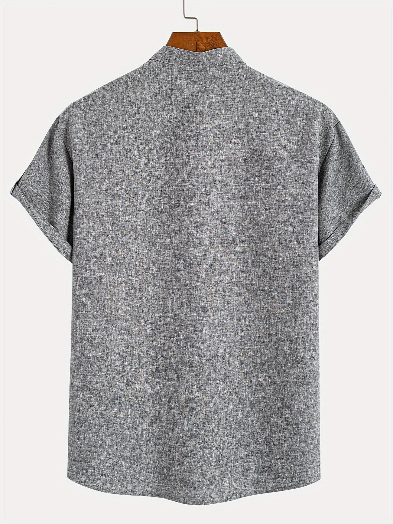 Harlan - Textured High-Collar Shirt