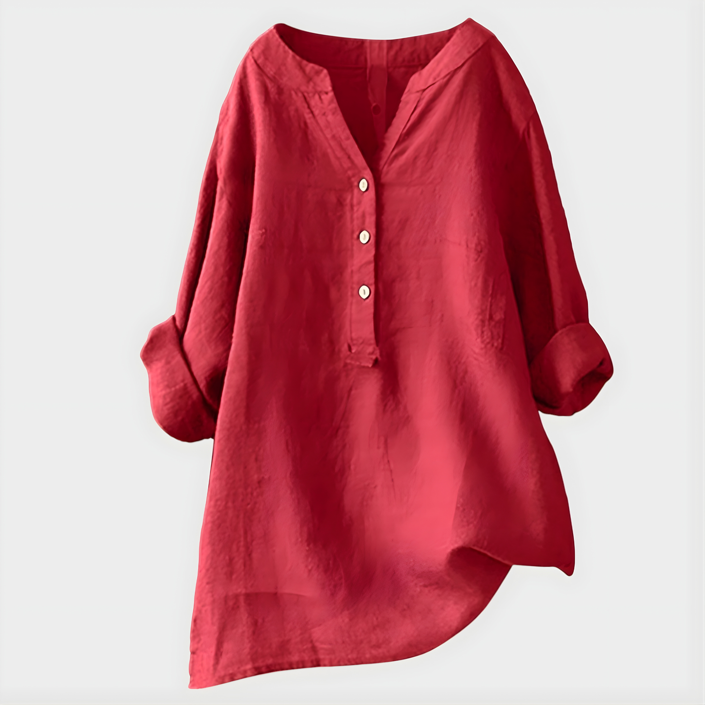 Fenella - Button Front Tunic Blouse