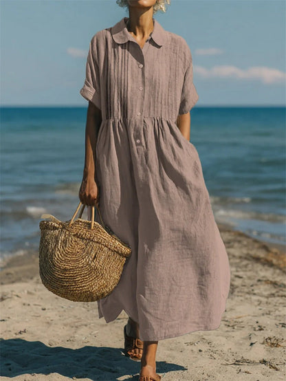 Florinelle - Button Shirt Maxi Dress