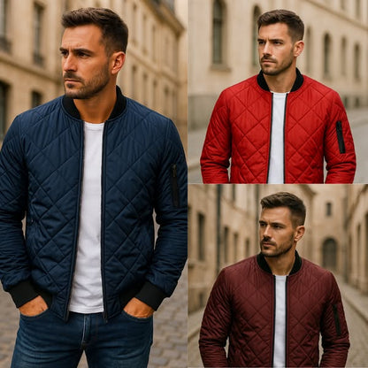Tanner - Quilted Bomber Jacket