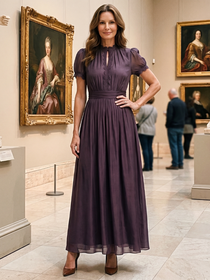 Jovelle - Soft-Touch Pleated Maxi Dress