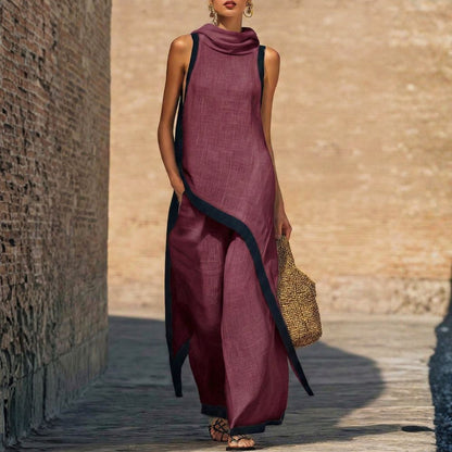 Solenique - Flowing Asymmetrical Two Piece Set