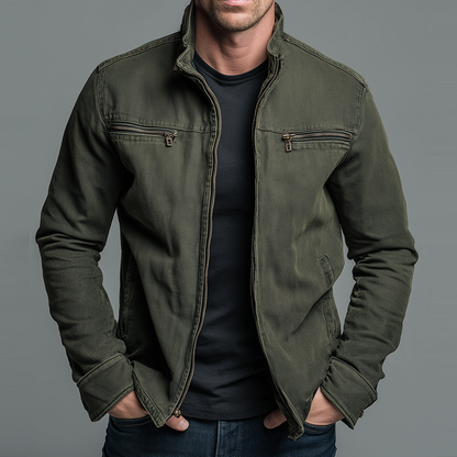 Brody - Vintage-Wash Soft-Touch Zip Jacket