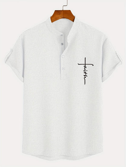 Harlan - Textured High-Collar Shirt