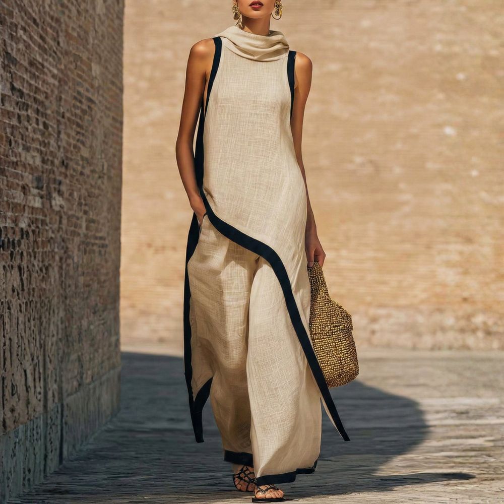 Solenique - Flowing Asymmetrical Two Piece Set