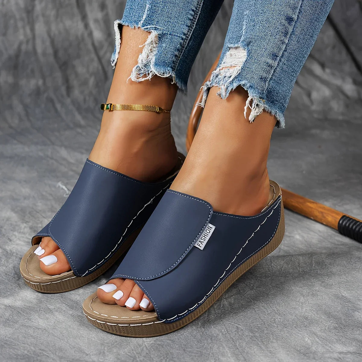 Verena - Platform Slip-On Sandals