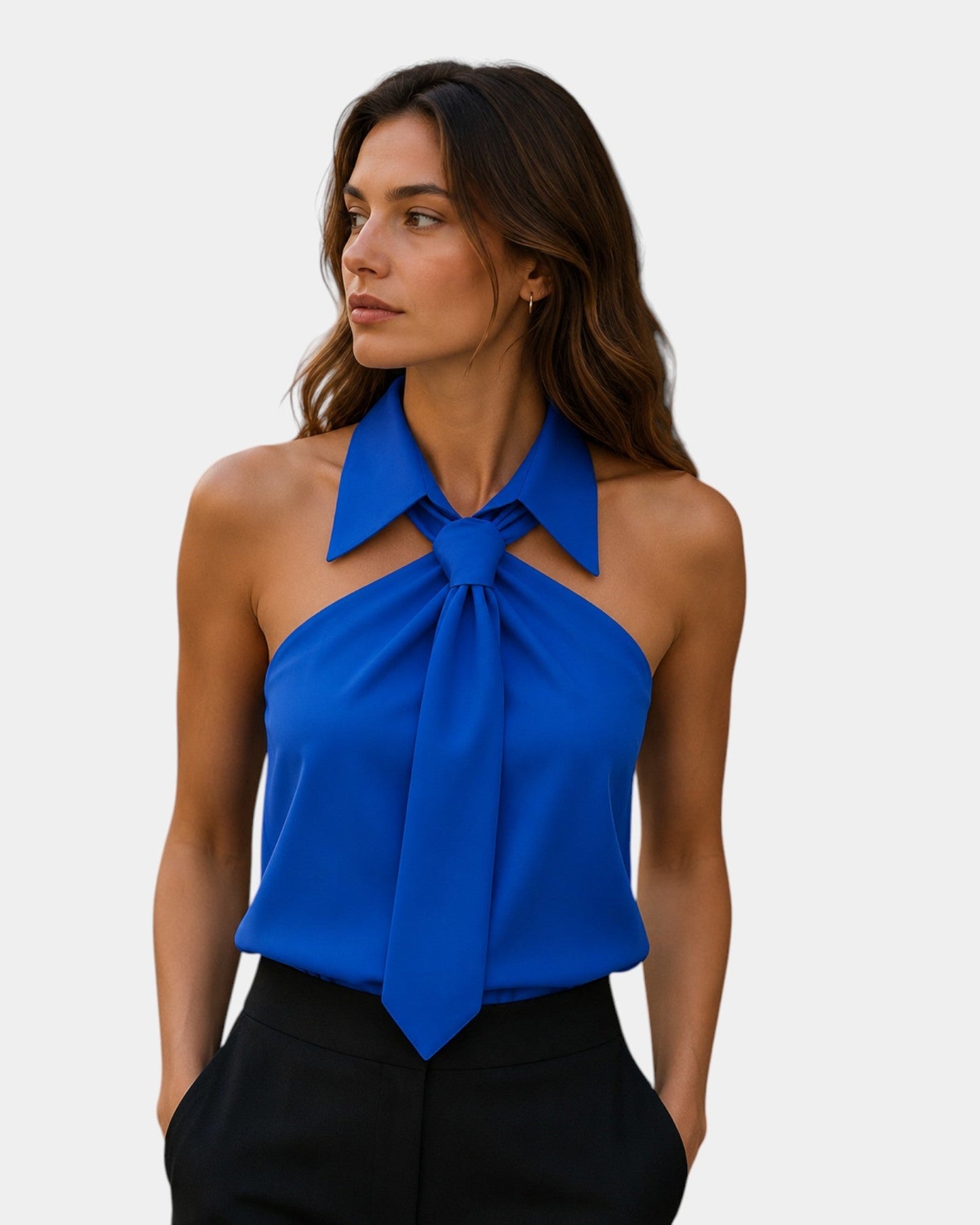 Piper - Elegant Halter-Neck Blouse