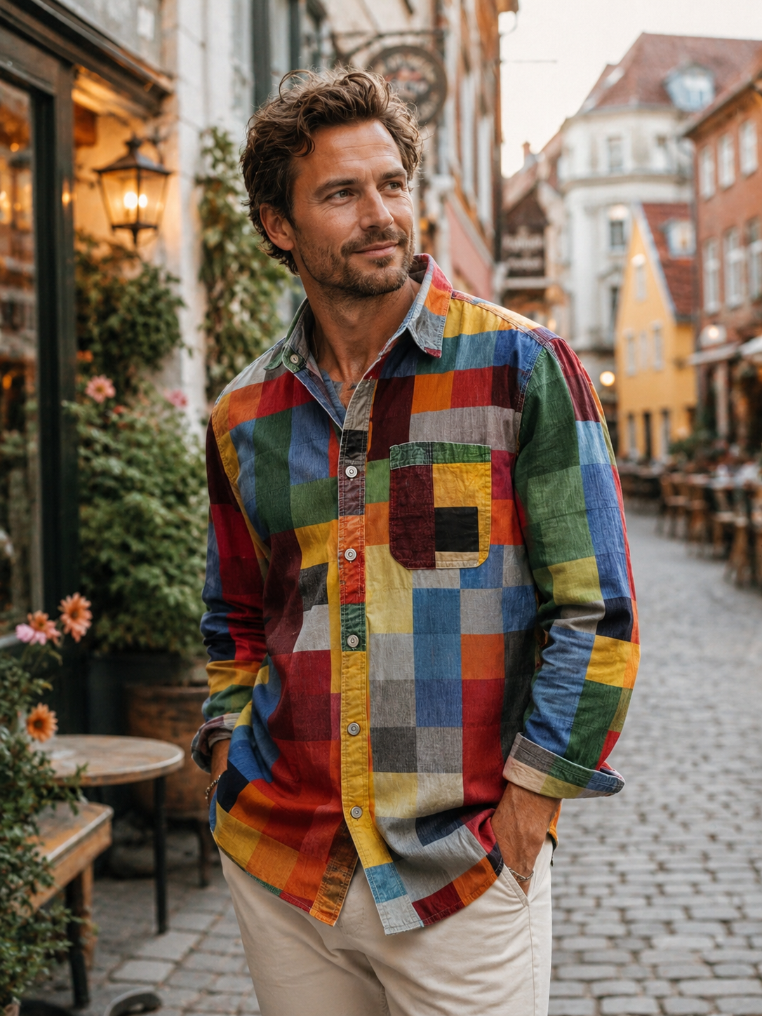 Jorvik - Soft-Touch Patchwork Shirt