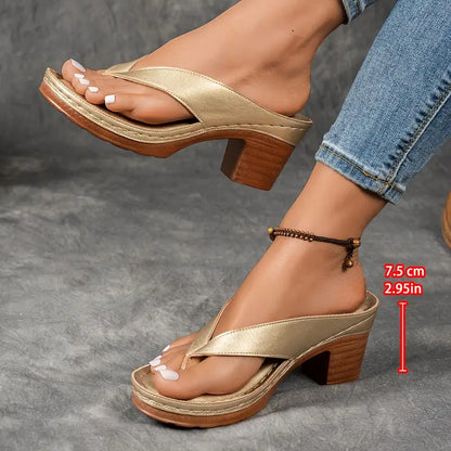 Alouette - Cushioned Heeled Sandals