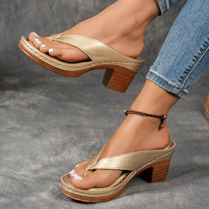 Alouette - Cushioned Heeled Sandals