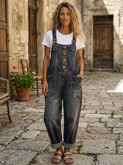 Telina - Button Front Overalls