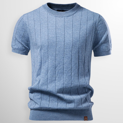 Flavian - Textured Short Sleeve T-Shirt
