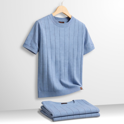 Flavian - Textured Short Sleeve T-Shirt