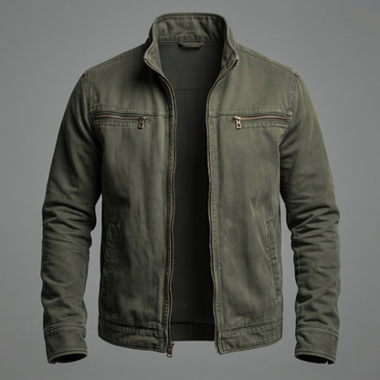 Brody - Vintage-Wash Soft-Touch Zip Jacket