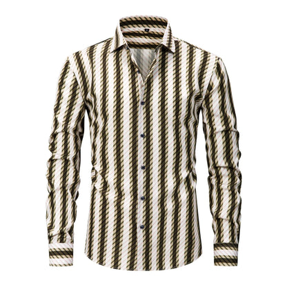 Cormac - Striped Button Up Shirt