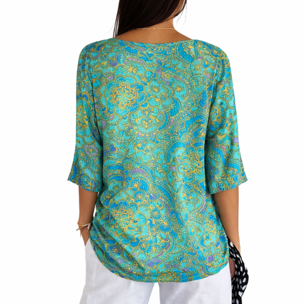 Phaela - Soft-Touch Ribbed Knit Blouse