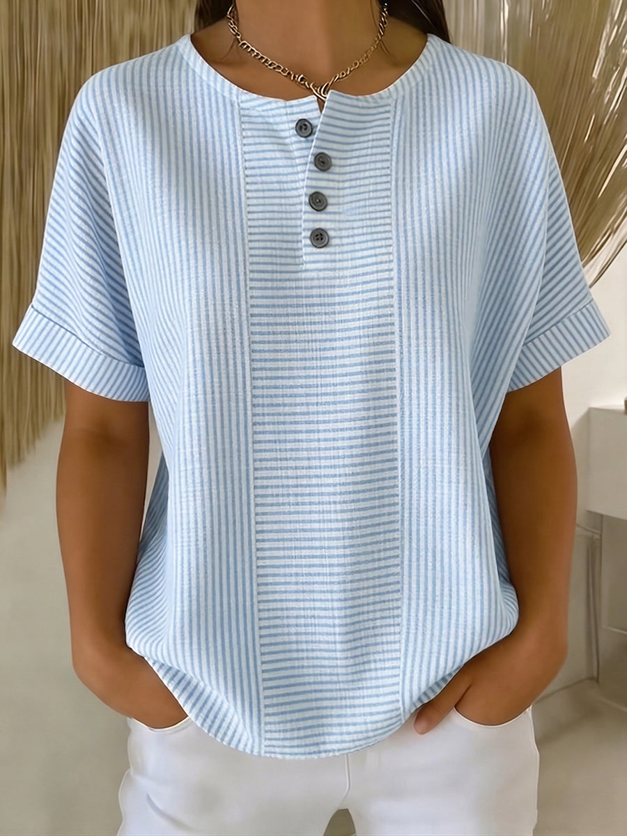 Lavinia - Colorfast Striped Blouse