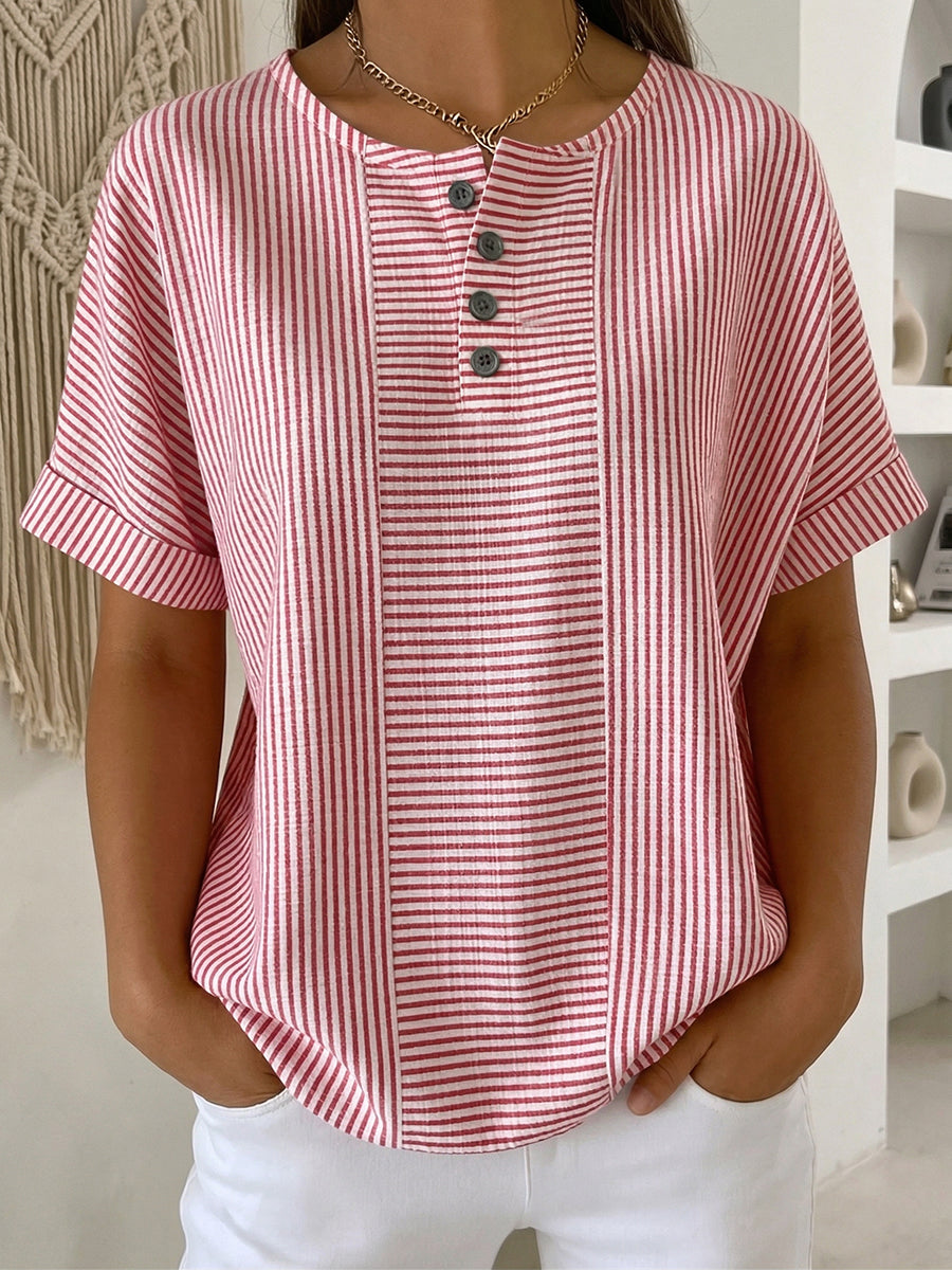 Lavinia - Colorfast Striped Blouse