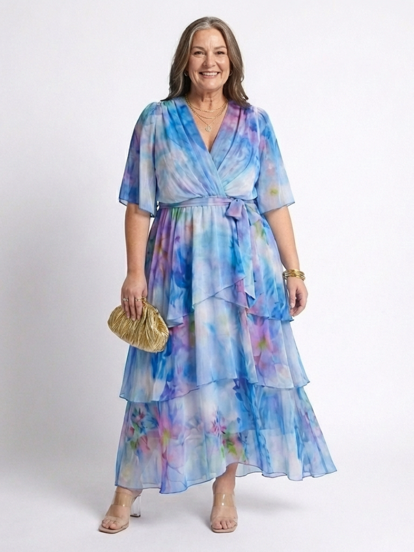 Elsinora - Soft-Touch Layered Maxi Dress