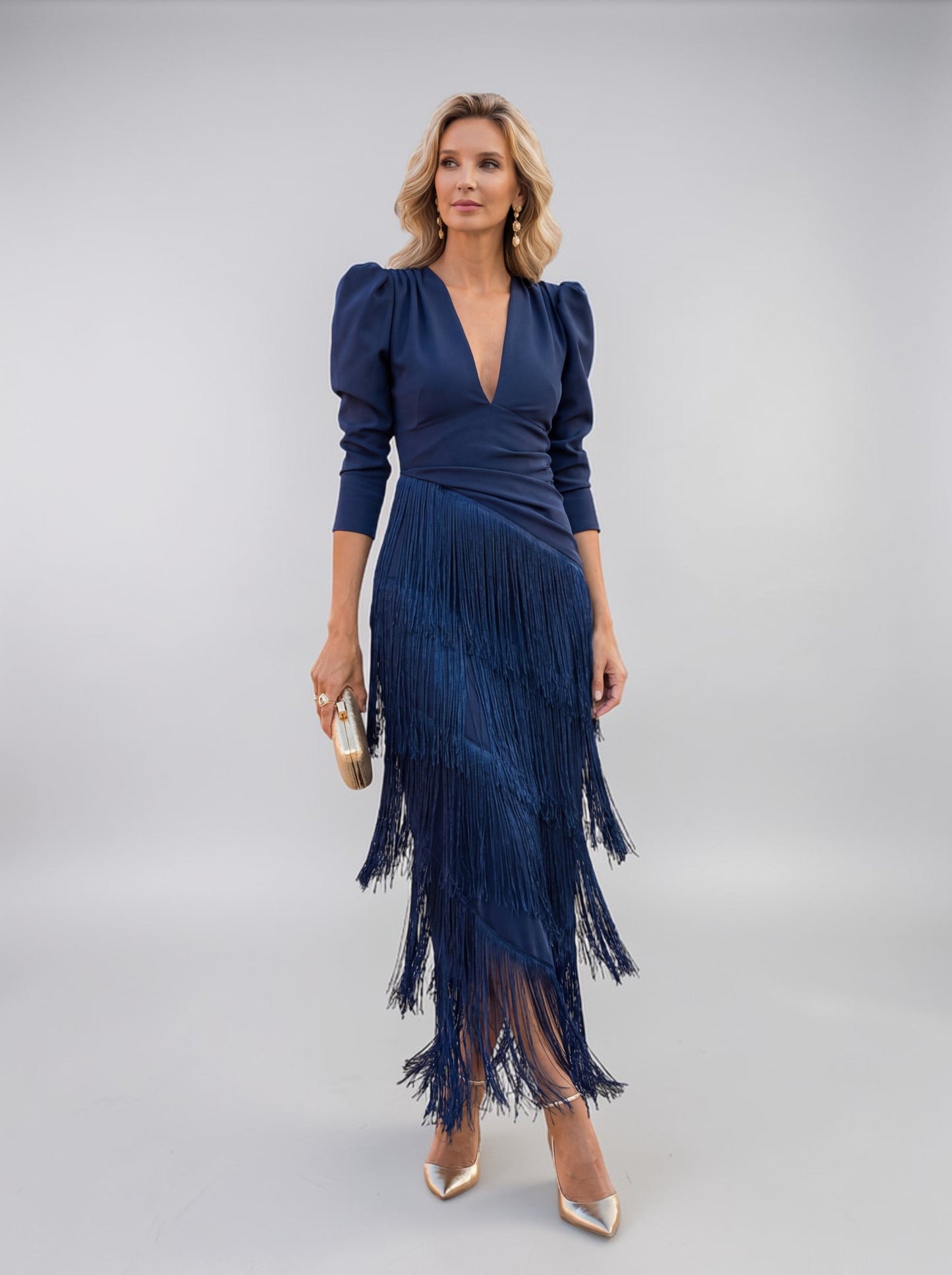Odelina - Fluid Fringe Dress