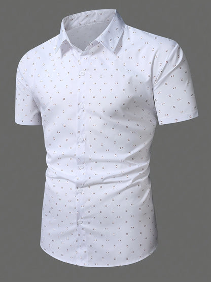 Rowen - Soft-Touch Printed Short-Sleeve Shirt