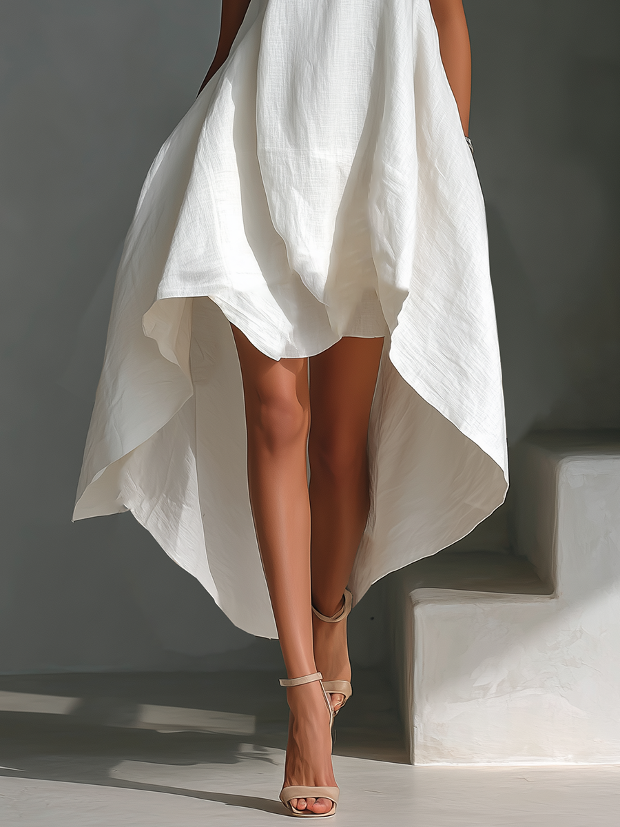 Elvina - Breezy Linen Midi Dress