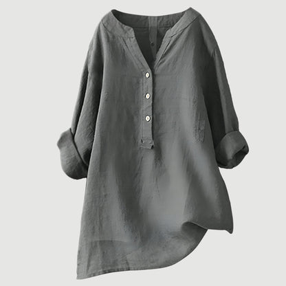 Amber - Airy Linen Blouse