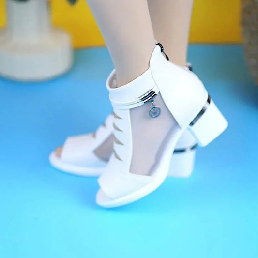 Mireille - Open Toe Block Heel Sandals