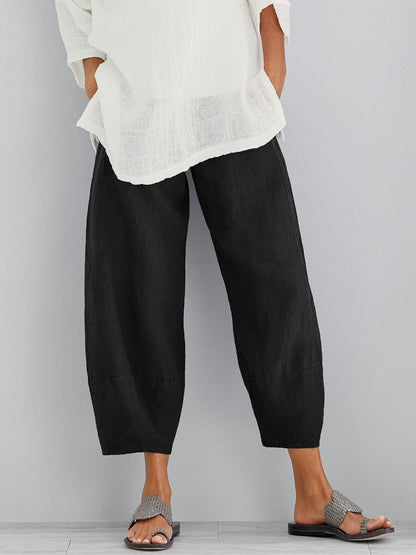 Josette - Lightweight Cropped Trousers
