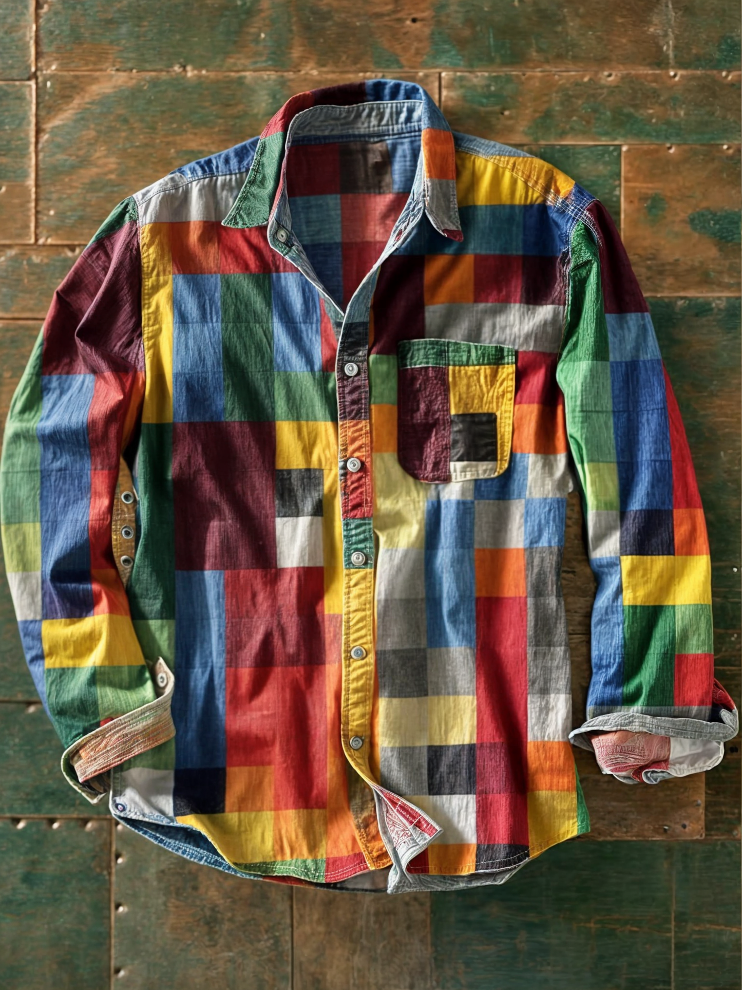 Jorvik - Soft-Touch Patchwork Shirt