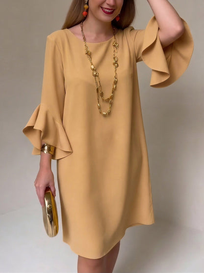 Hilaria - Ruffle Sleeve Mini Dress