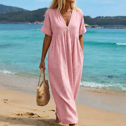 Paige - Soft-Touch Linen Maxi Dress